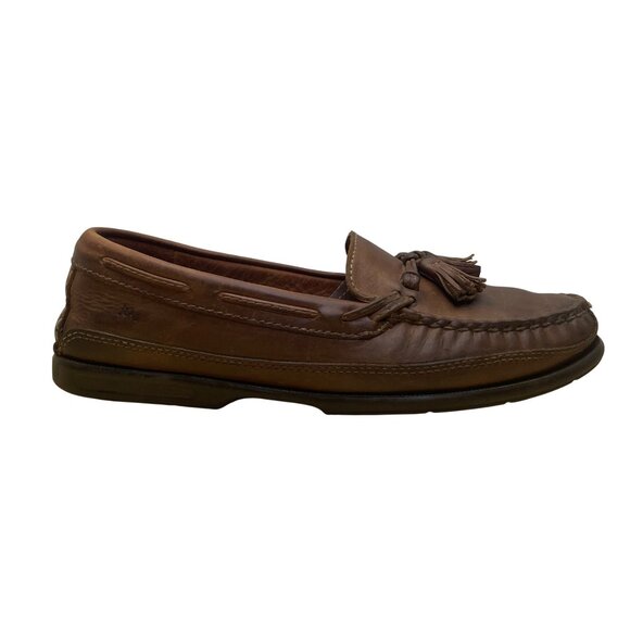 Vtg Johnston & Murphy Men’s Brown Leather Tassel Loafers Slip-On Moccasins 11M main image 6